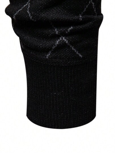 Breathable Crew Neck Knit Sweater Men