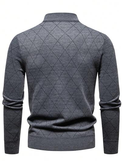 Breathable Crew Neck Knit Sweater Men