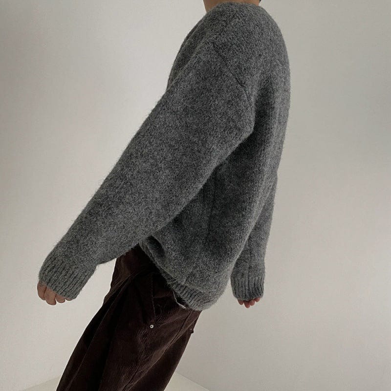 Large Knitted Wool Sweater for Men