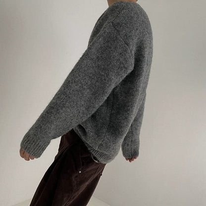 Large Knitted Wool Sweater for Men