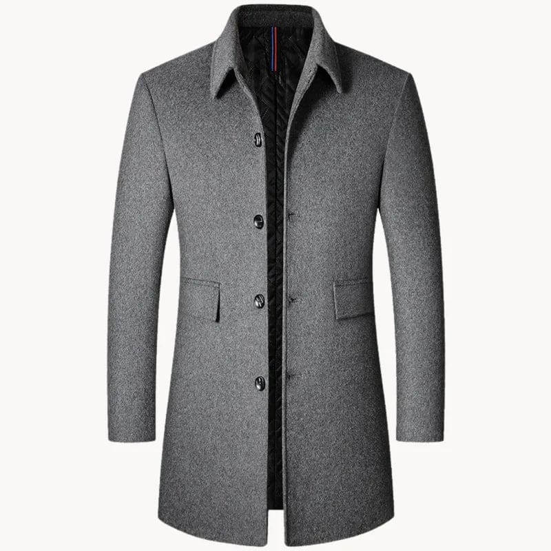 Classic Fit Luxury Wool Coat - OutfitLondon