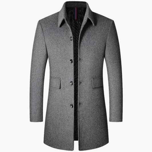 Classic Fit Luxury Wool Coat - OutfitLondon