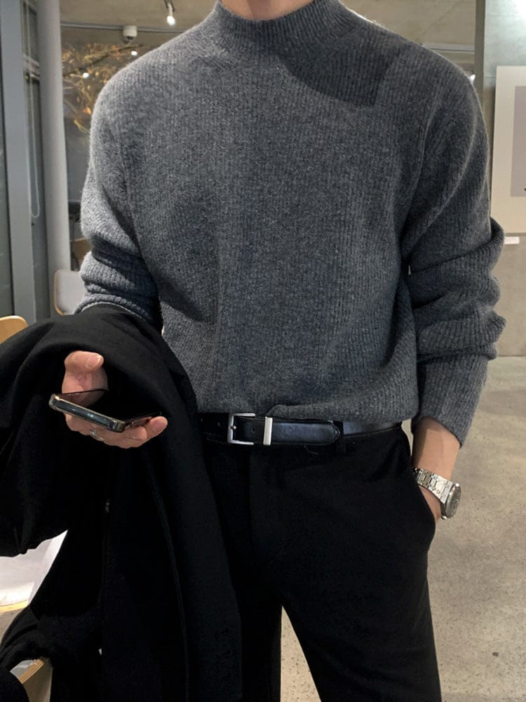 Soft Knit Crew Neck Sweater Men