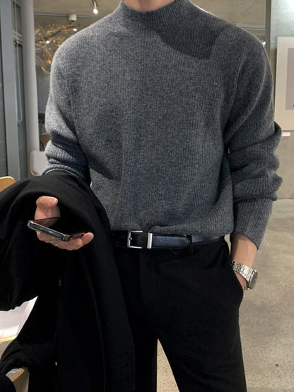 Soft Knit Crew Neck Sweater Men