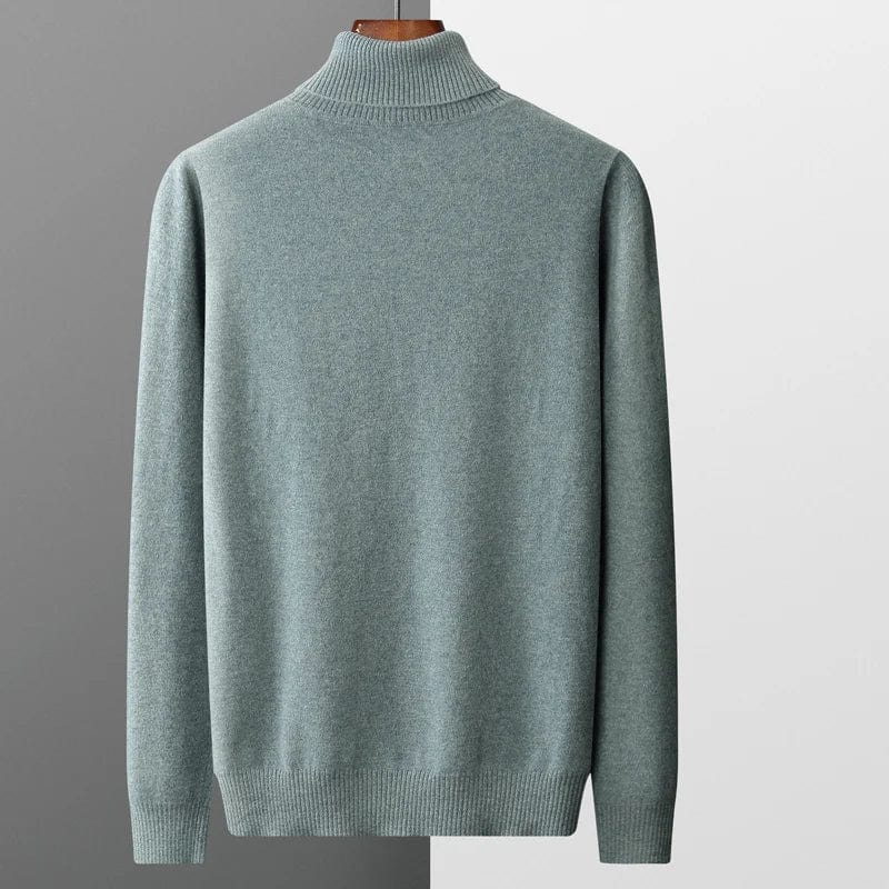 Warm Merino Wool Crew Neck Sweater Men