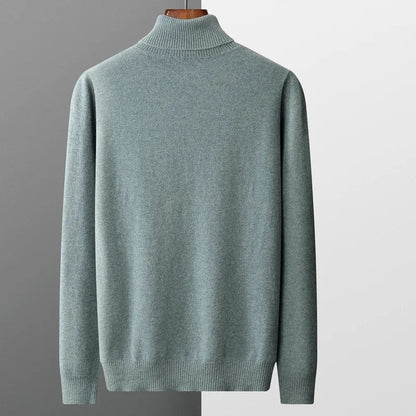 Warm Merino Wool Crew Neck Sweater Men