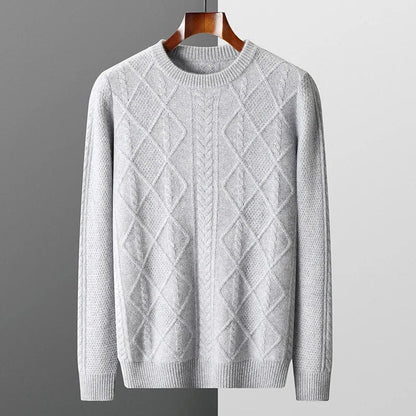 Thick Warm Cable Knit Sweater - OutfitLondon