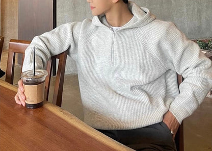 Warm Fall Quarter Zip Sweater
