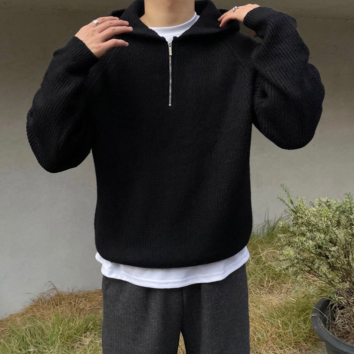 Warm Fall Quarter Zip Sweater