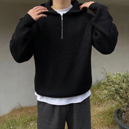 Warm Fall Quarter Zip Sweater