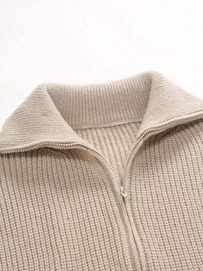 Light Brown Crew Neck Men's Sweater