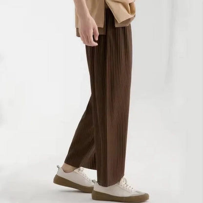 Timeless Striped Cotton Trousers