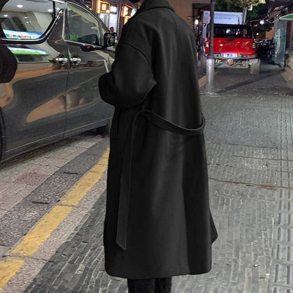 Classic Fit Belted Winter Overcoat