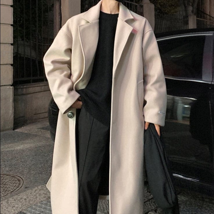 Classic Fit Belted Winter Overcoat