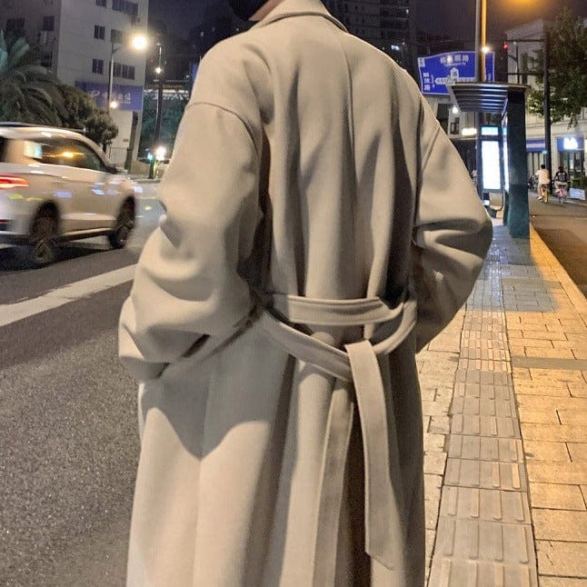 Classic Fit Belted Winter Overcoat