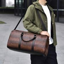 Classic Vintage Leather Duffel Bag - OutfitLondon