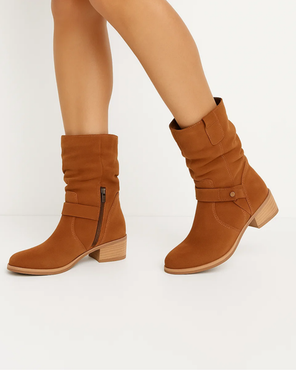 Women's Ankle Boots Stylish Block Heel