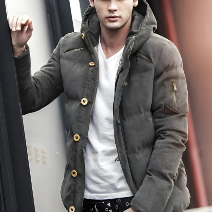 Warm Padded Waterproof Parka Coat