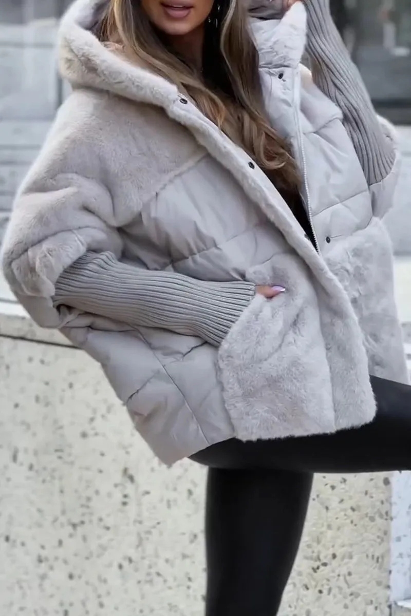 Women's Quilted Hooded Winter Coat - OutfitLondon