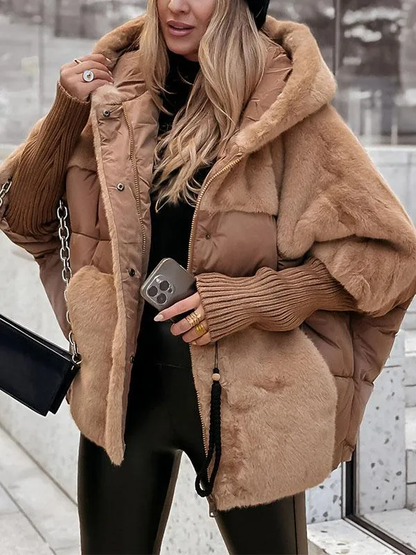 Women's Quilted Hooded Winter Coat