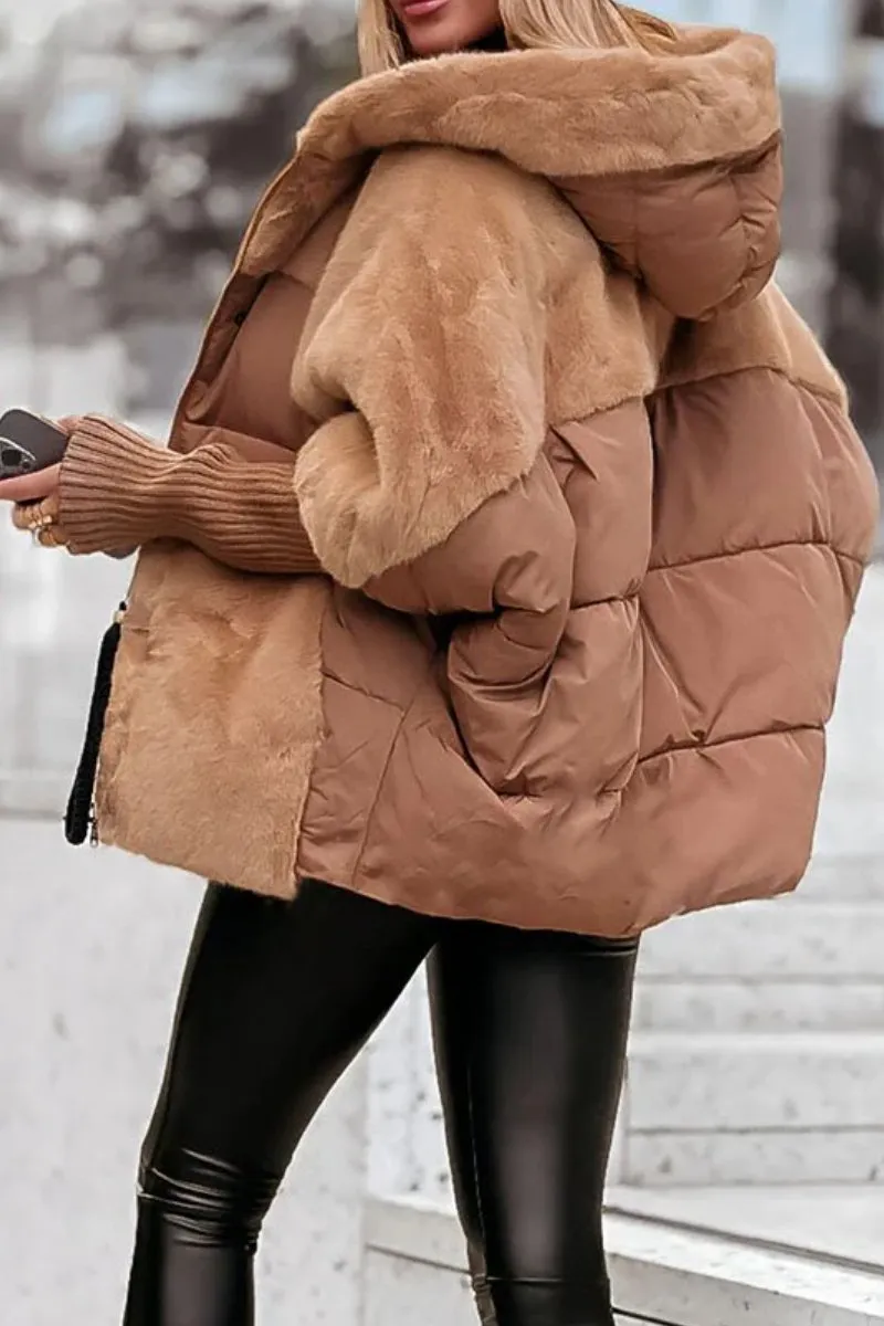 Women's Quilted Hooded Winter Coat