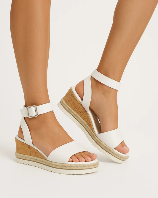 Women's Wedge Sandals Thick Strap - OutfitLondon