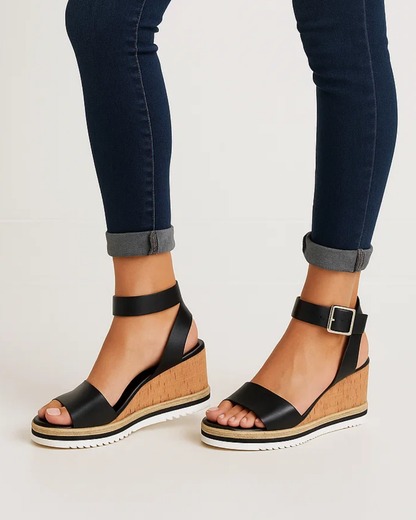 Women's Wedge Sandals Thick Strap
