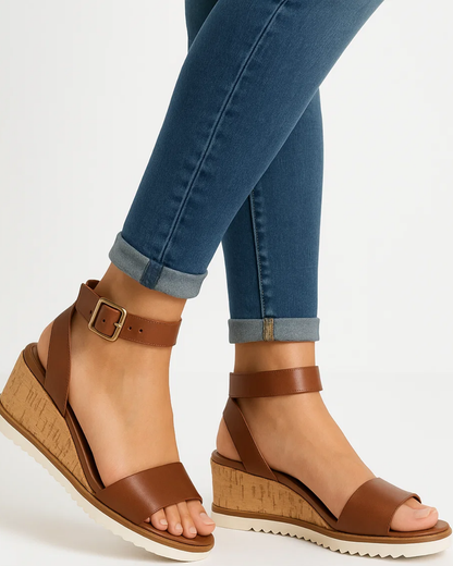Women's Wedge Sandals Thick Strap