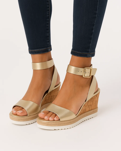 Women's Wedge Sandals Thick Strap