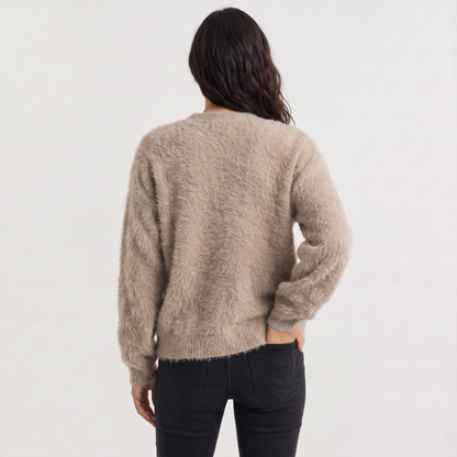 Women's Casual Knit Button-Front Cardigan