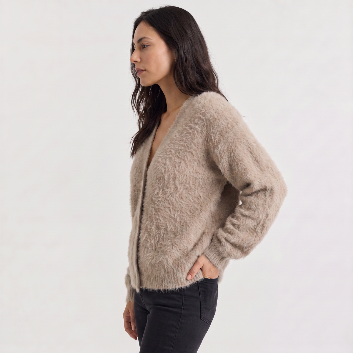 Women's Casual Knit Button-Front Cardigan