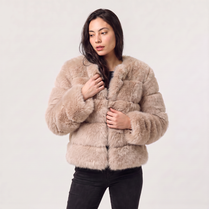 Women's Stylish Faux Fur Fluffy Jacket