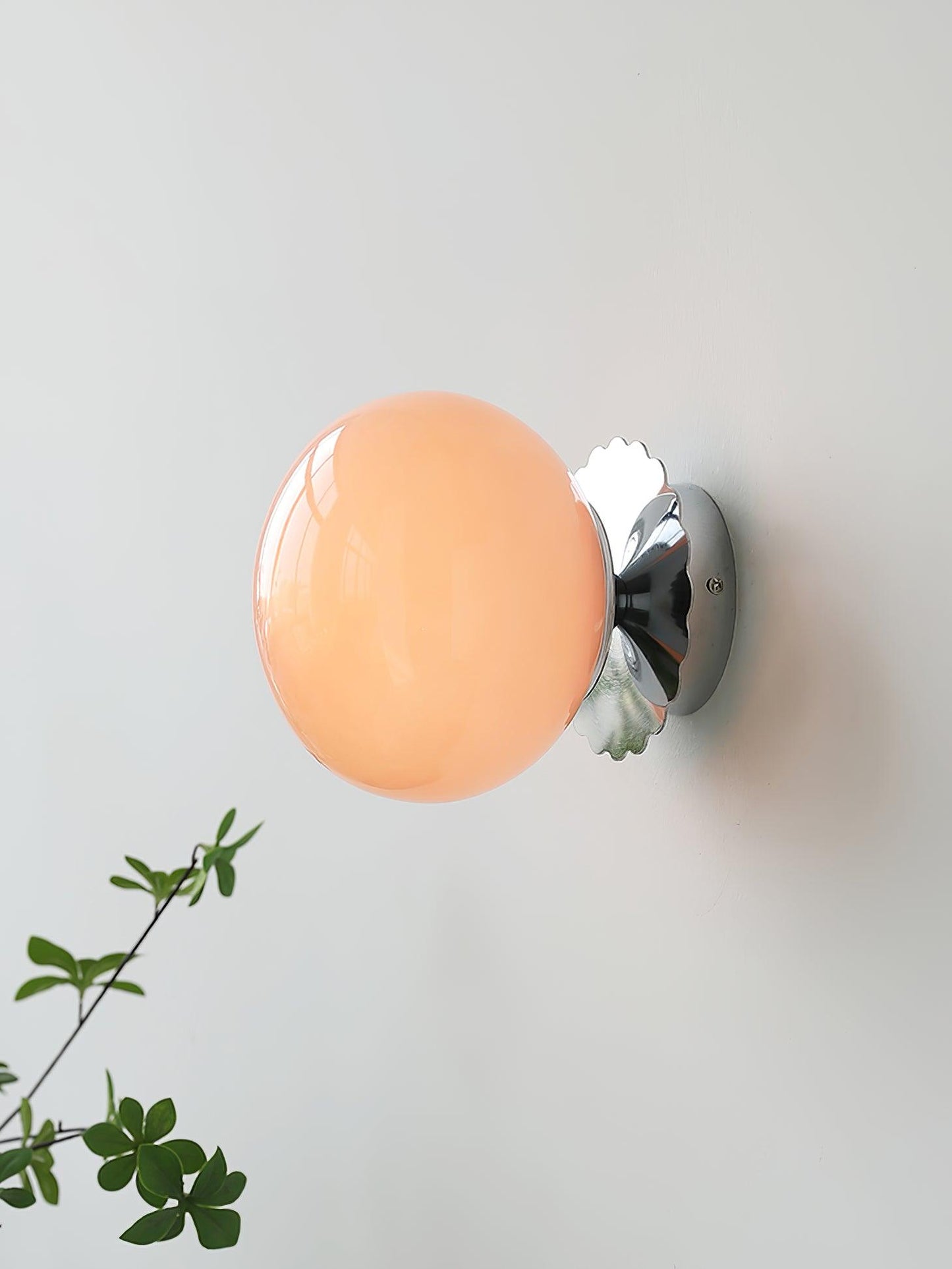 Classic Round Glass Brass Sconce Light Fixture