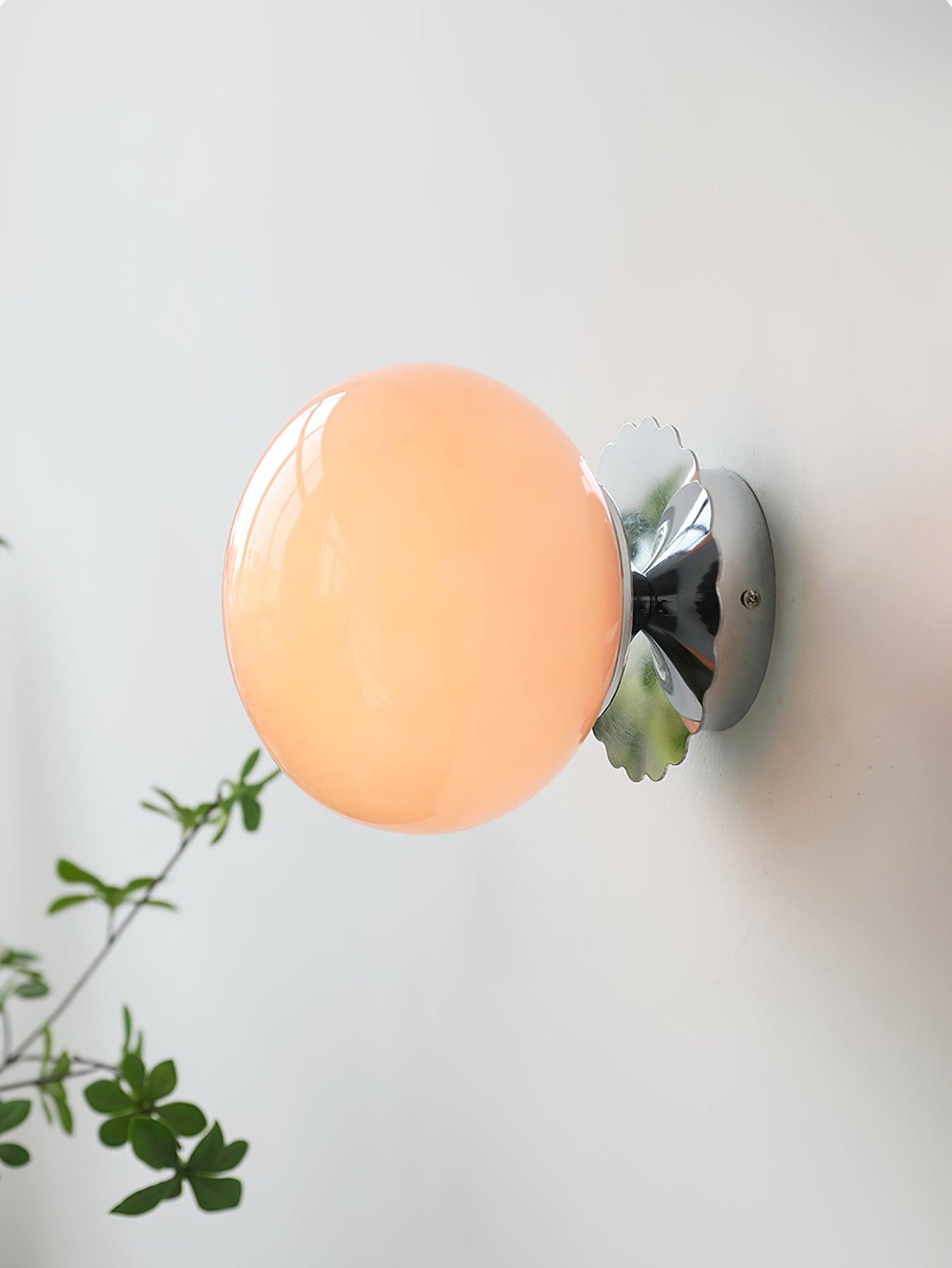 Classic Round Glass Brass Sconce Light Fixture
