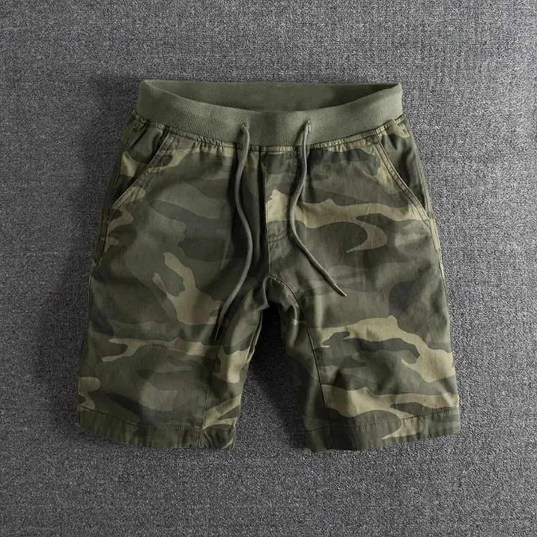 Men's Tactical Camo Cotton Shorts - OutfitLondon