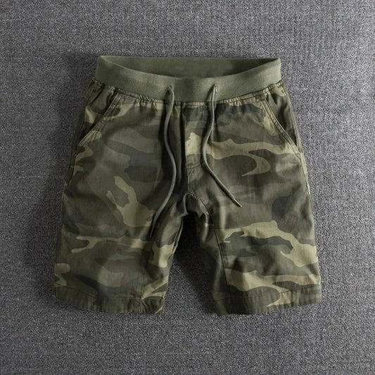 Men's Tactical Camo Cotton Shorts - OutfitLondon