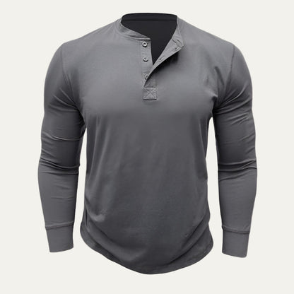 Men's Sporty Long Sleeve Casual Shirt - OutfitLondon