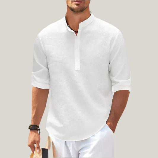 Breathable Linen Shirt for Men - OutfitLondon