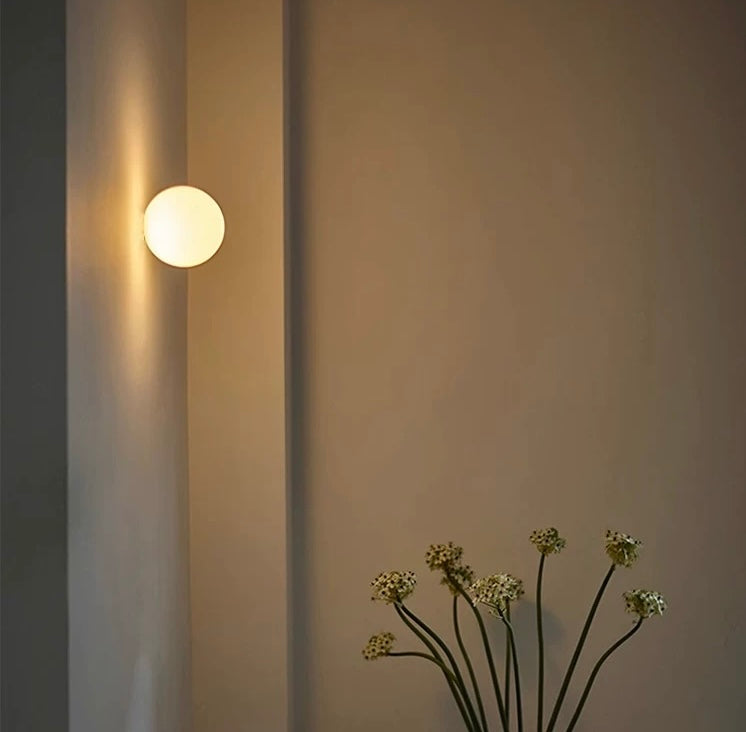 Stylish Soft Glass LED Wall Light Fixtures