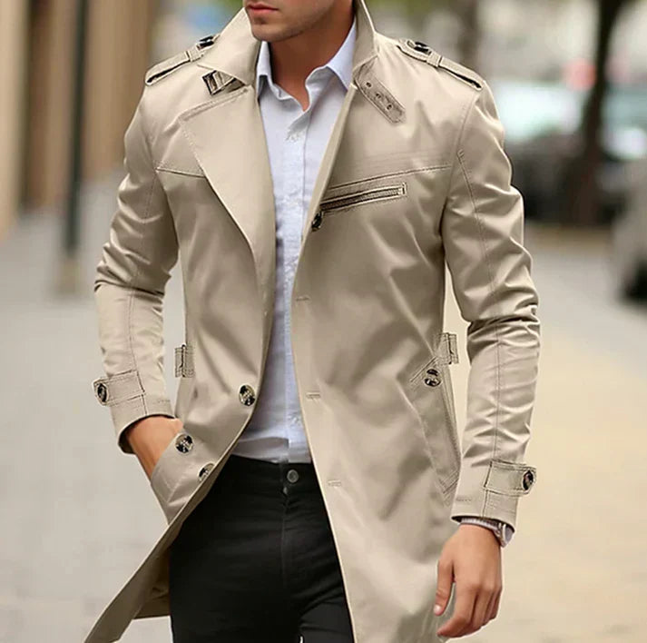 Men's Classic Water Resistant Coat - OutfitLondon