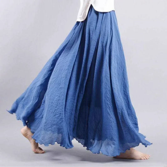 Flowy Women's Maxi Skirt - OutfitLondon