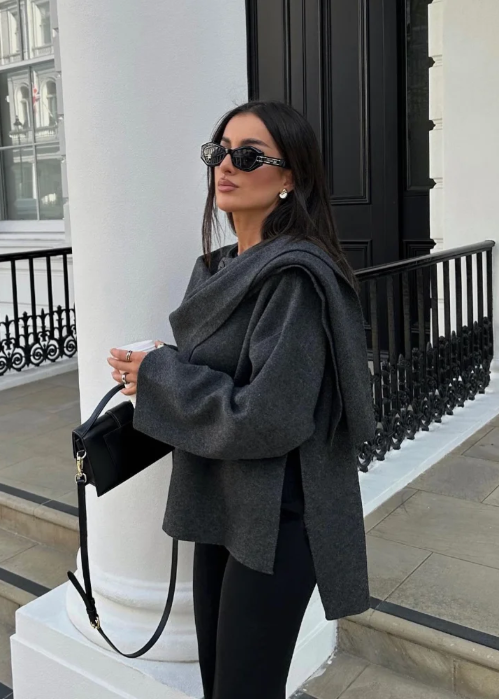 Stylish Ladies Wrap Coat - OutfitLondon
