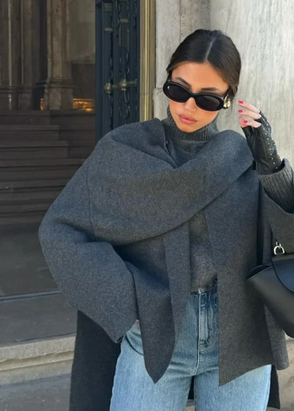 Stylish Ladies Wrap Coat