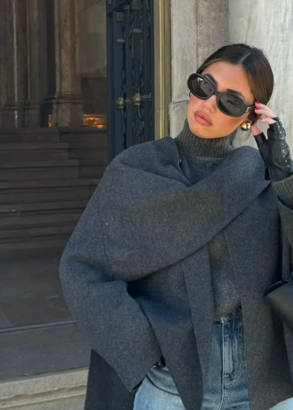 Stylish Ladies Wrap Coat