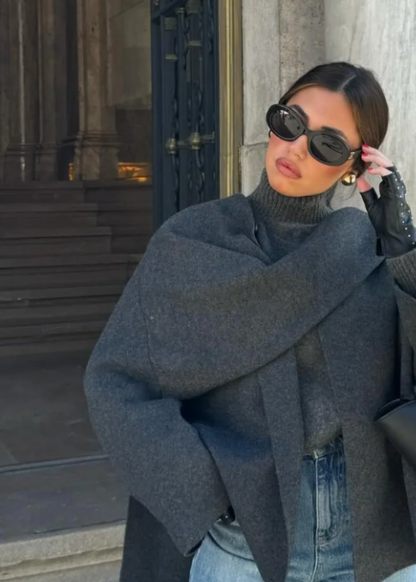 Stylish Ladies Wrap Coat