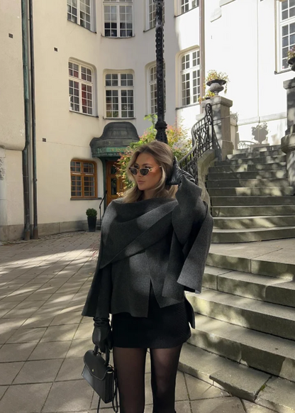 Stylish Ladies Wrap Coat
