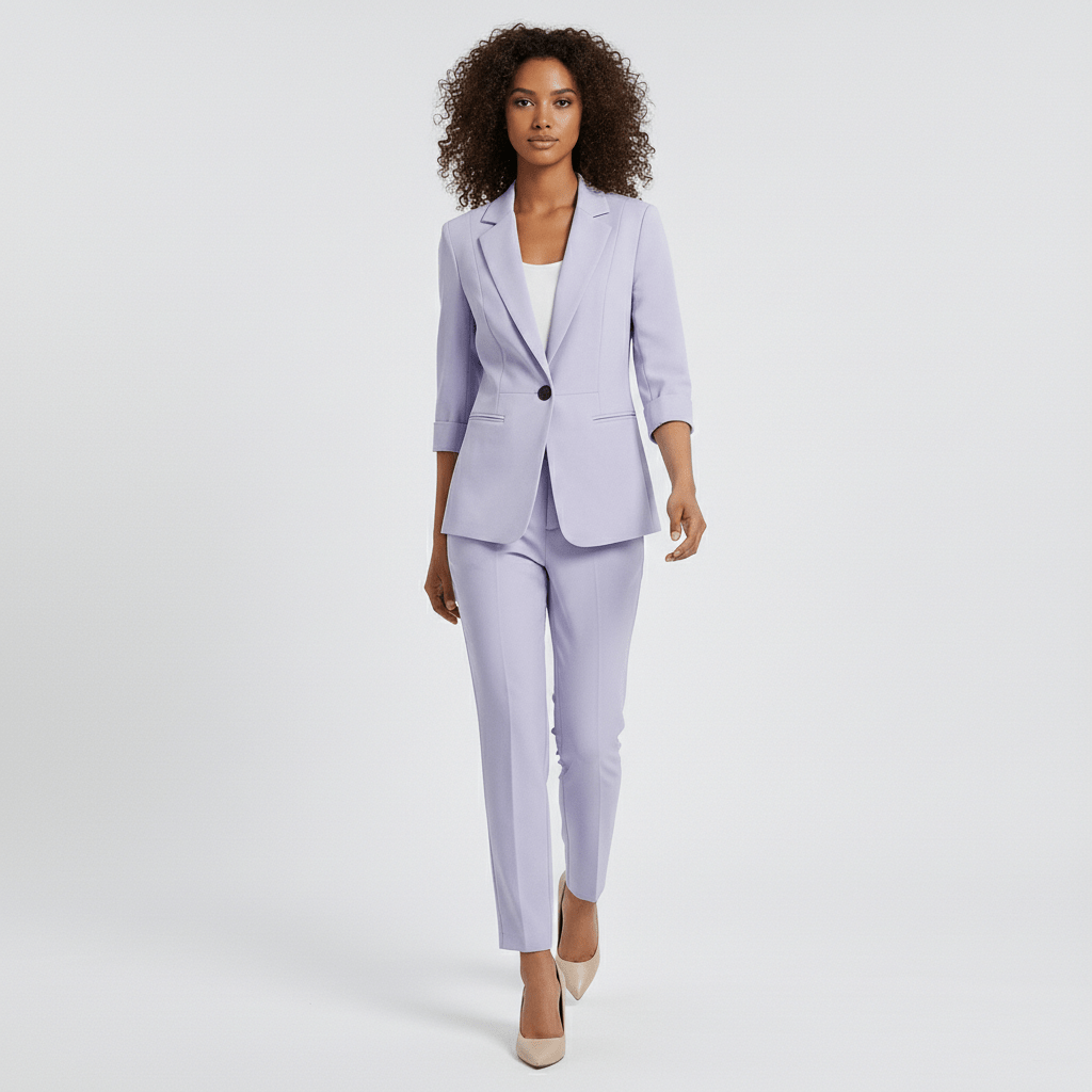 Women's 2 Piece Suit Slim Fit Jacket and Trousers