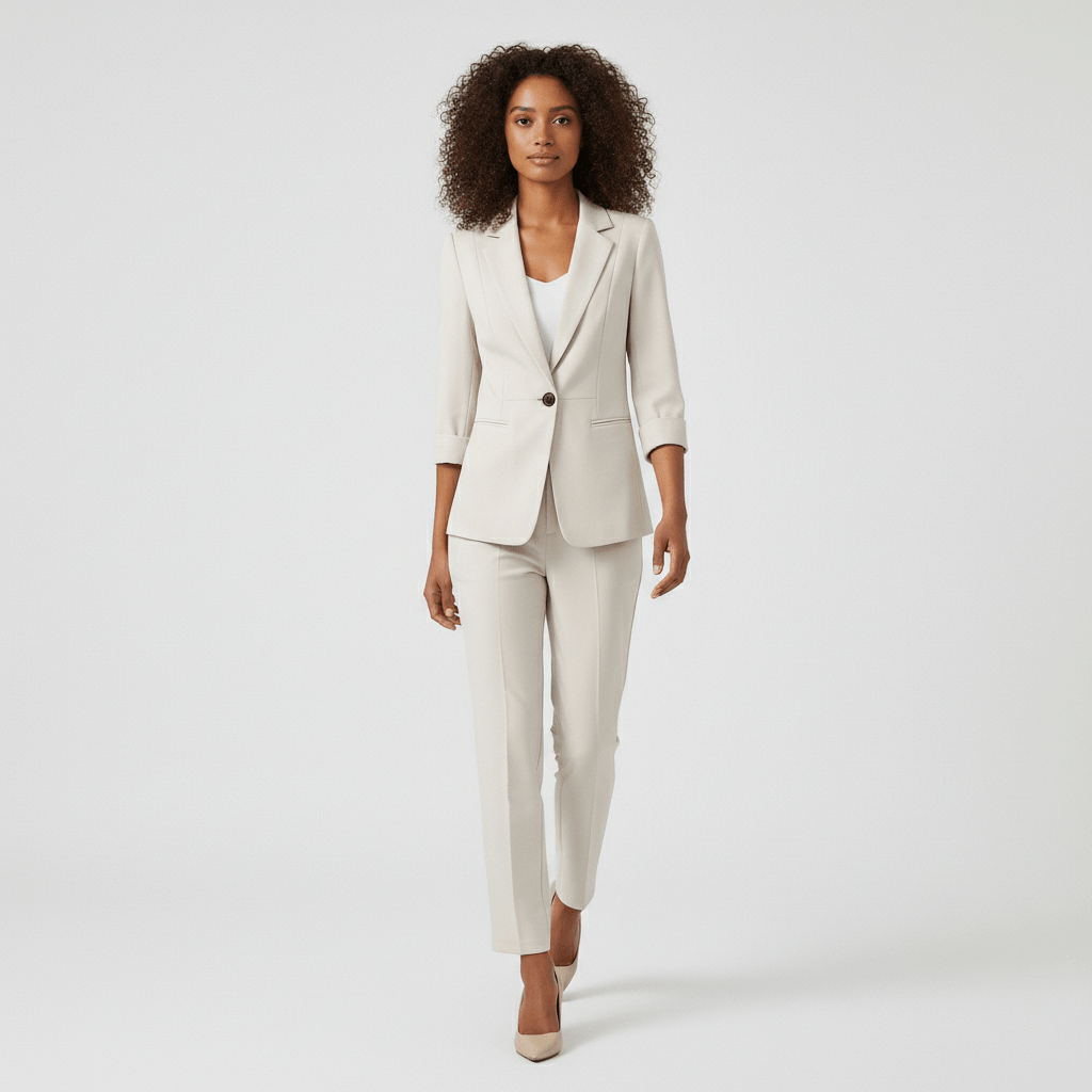 Women's 2 Piece Suit Slim Fit Jacket and Trousers