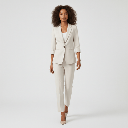 Women's 2 Piece Suit Slim Fit Jacket and Trousers