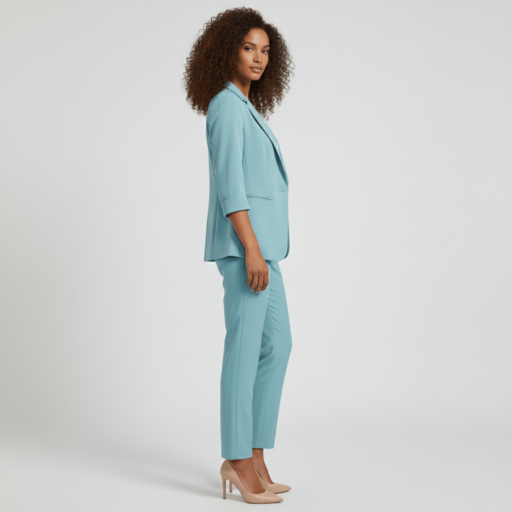 Women's 2 Piece Suit Slim Fit Jacket and Trousers